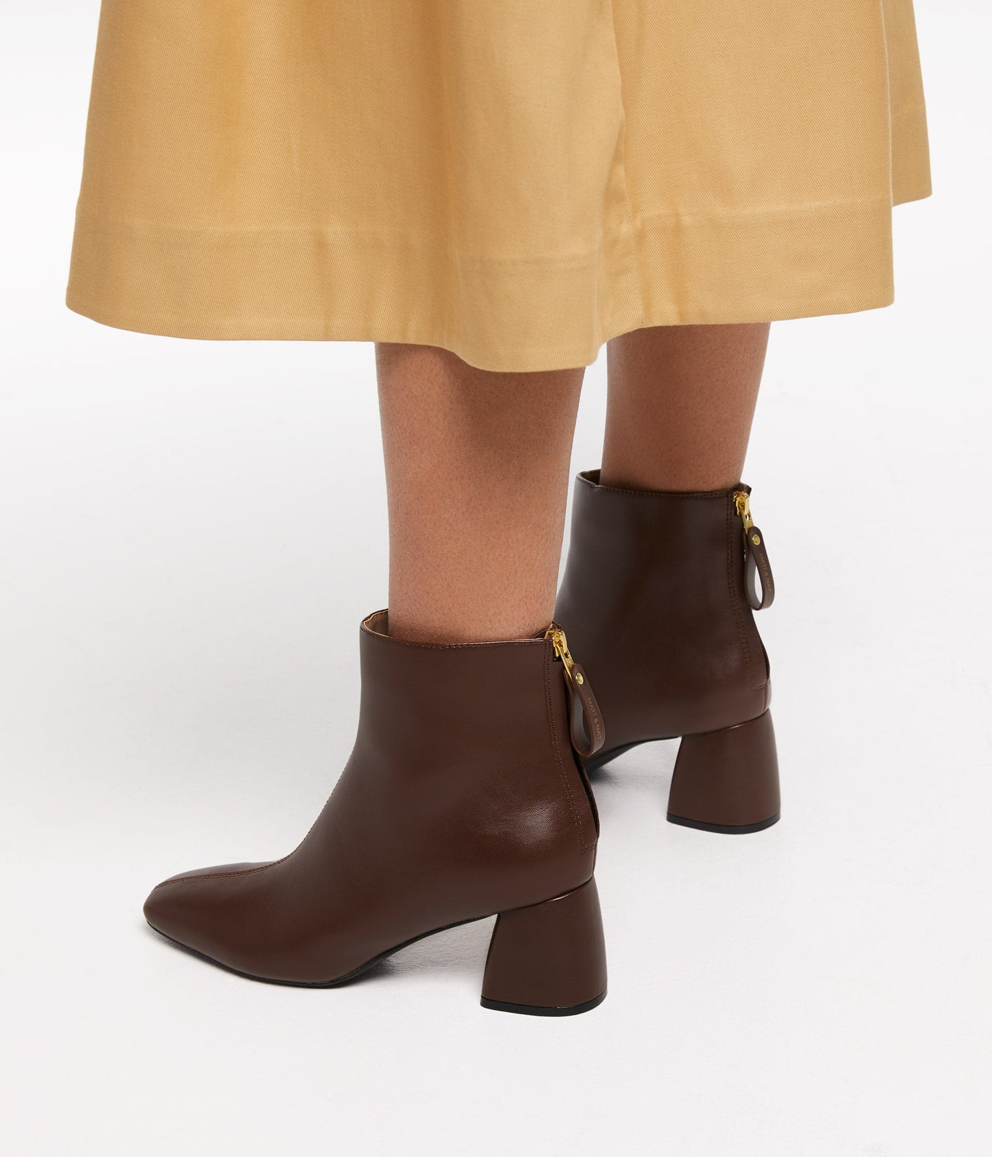 DEENA Women's Vegan Mid Heel Boots