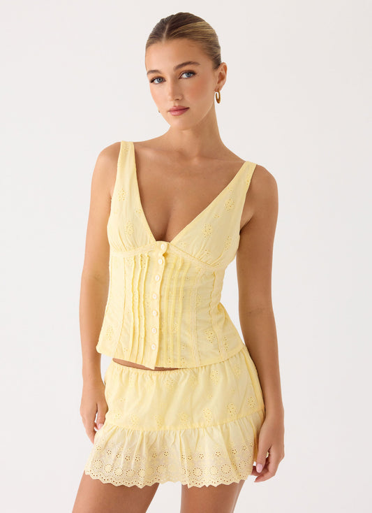 Aberley Top - Yellow