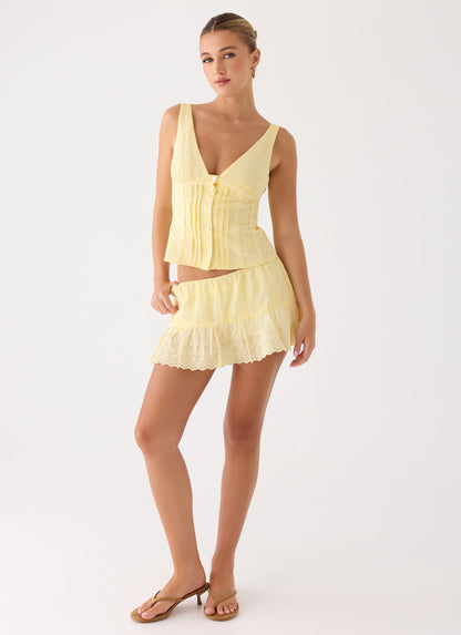 Aberley Top - Yellow