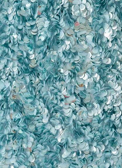 Alayna Sequin Mini Skirt - Aqua