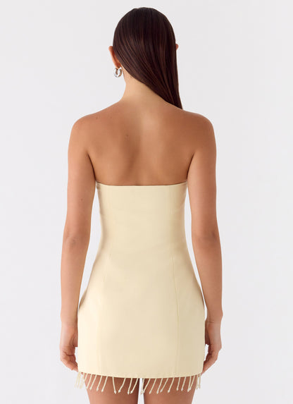 Arista Strapless Mini Dress - Yellow