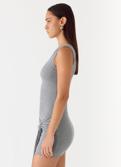Everly Mini Dress - Grey