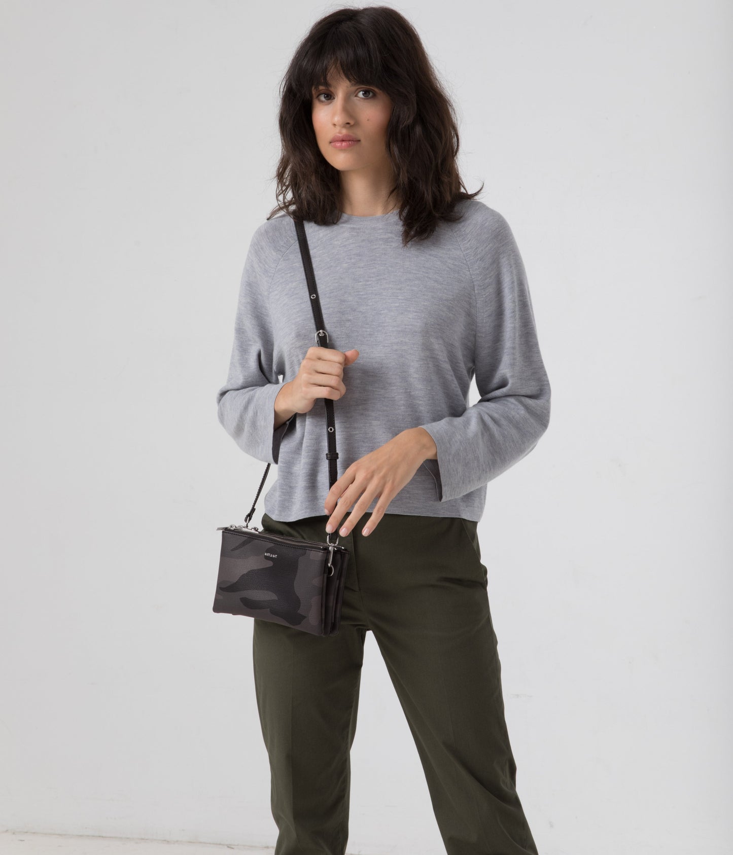 TRIPLET Vegan Crossbody Bag - Camo