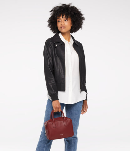 ARLIE Small Vegan Satchel - Loom