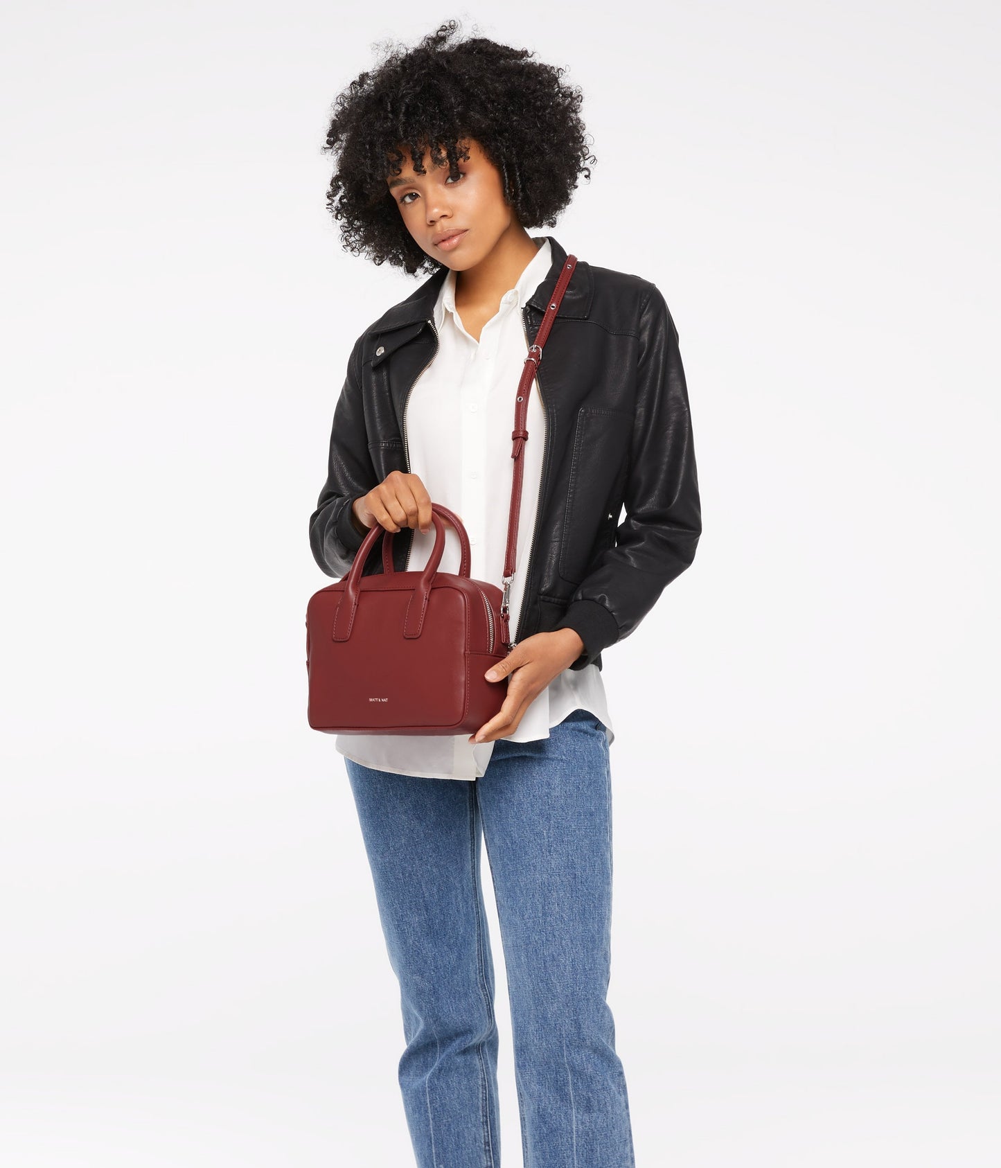 ARLIE Small Vegan Satchel - Loom