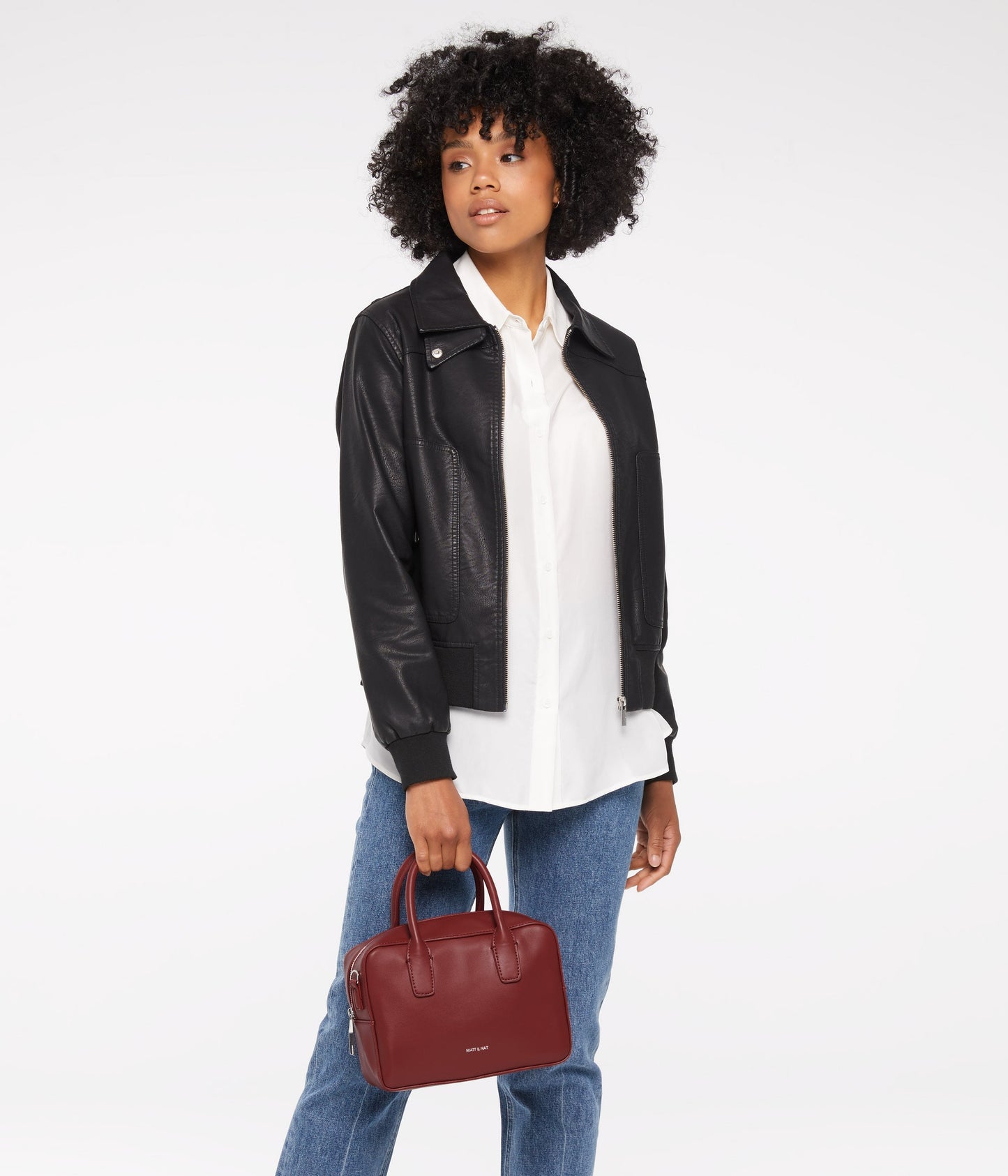 ARLIE Small Vegan Satchel - Loom