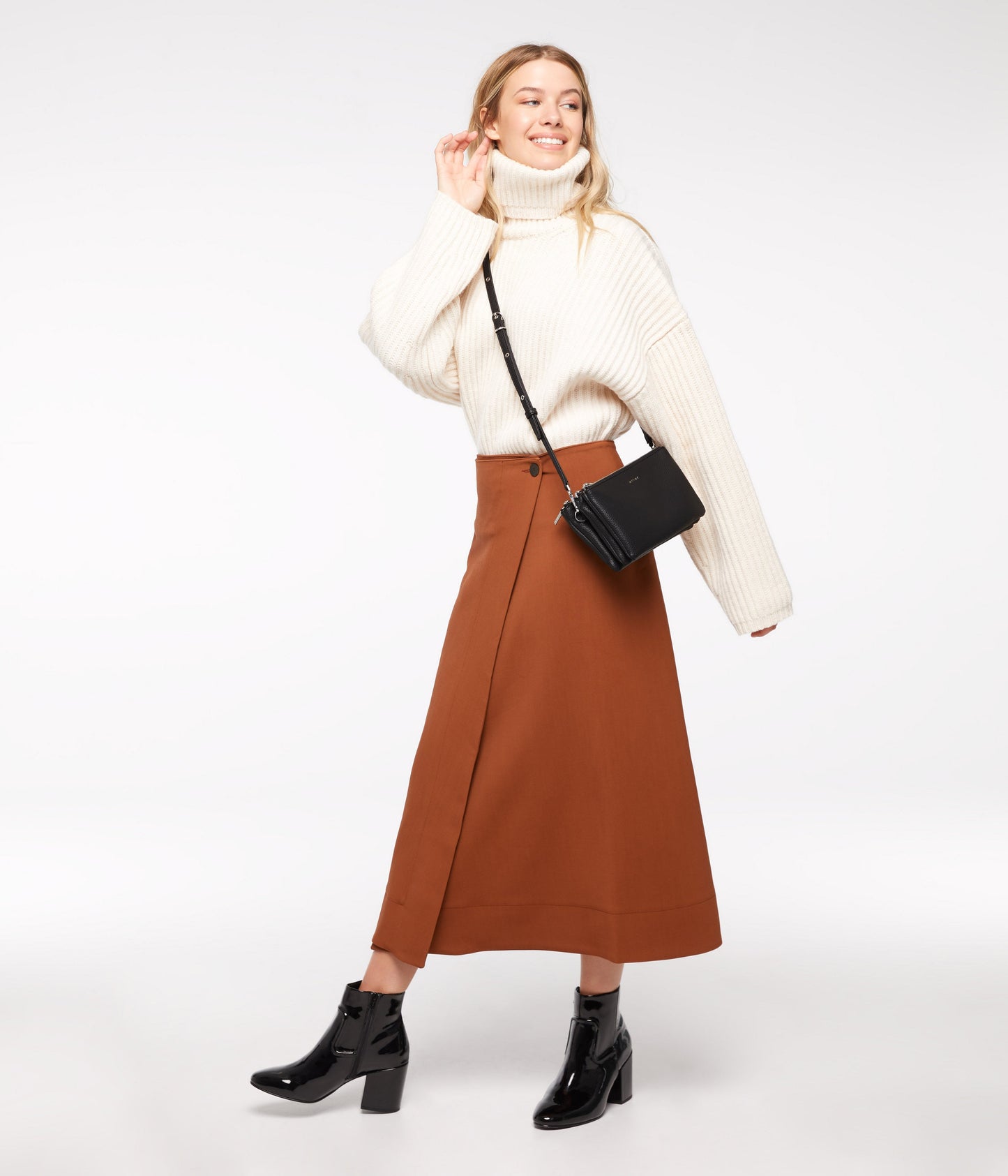 TRIPLET Vegan Crossbody Bag - Purity