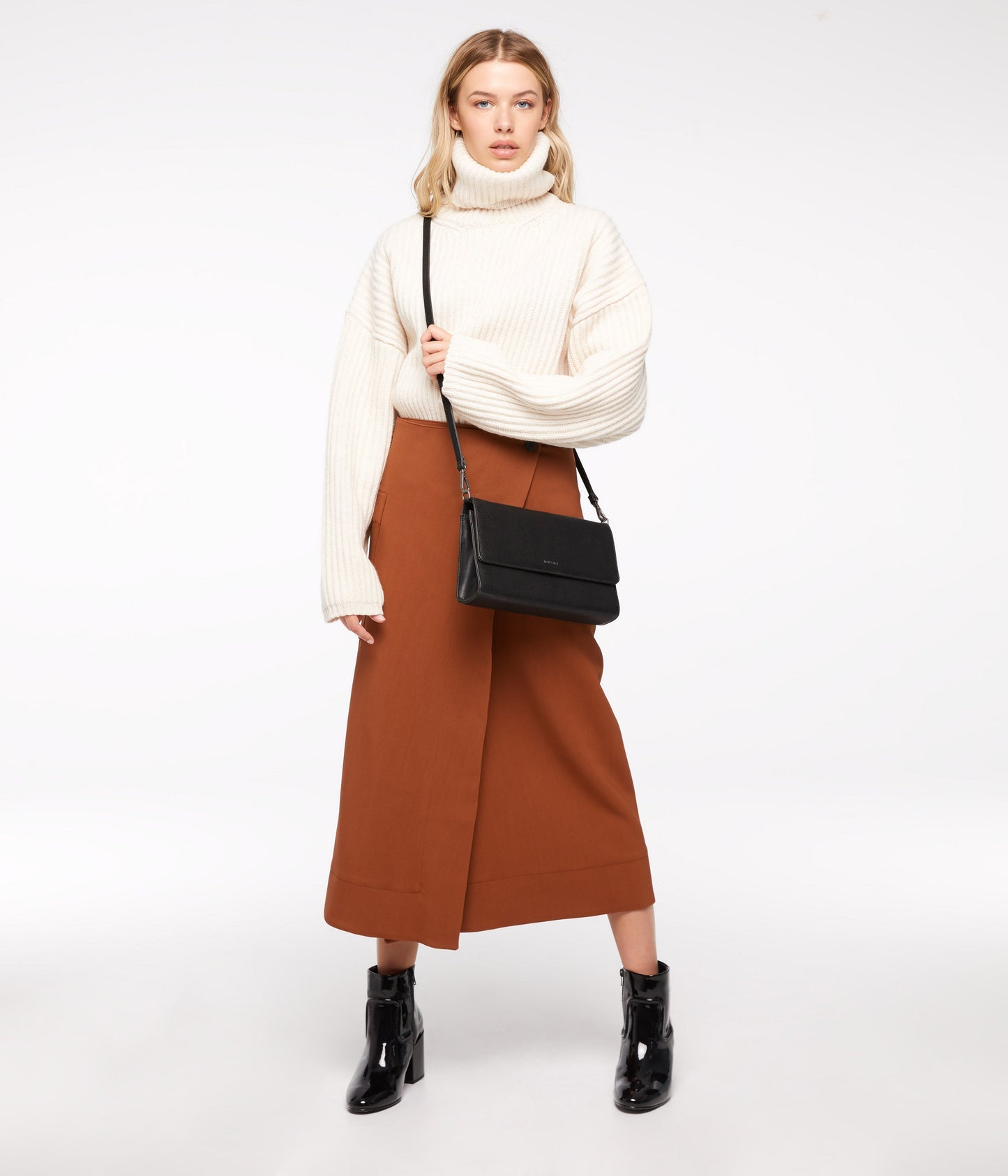 DREWLG Large Vegan Crossbody Bag - Vintage