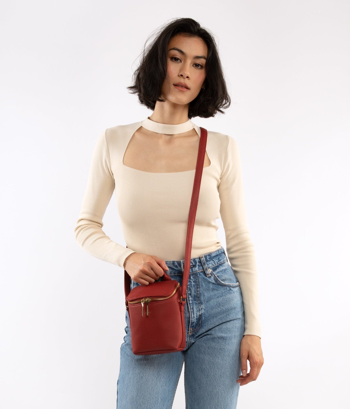 BRAVE MICRO Vegan Crossbody Bag - Purity
