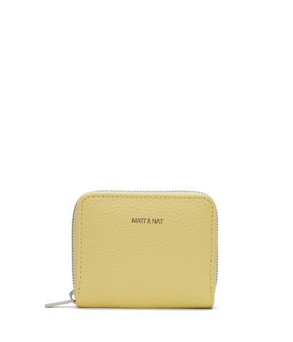RUE Small Vegan Zip Wallet - Purity