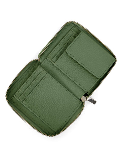 RUE Small Vegan Zip Wallet - Purity