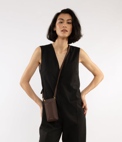 CUE Vegan Crossbody Phone Bag - Purity