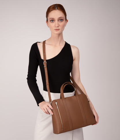 SONA Vegan Satchel Briefcase - Arbor