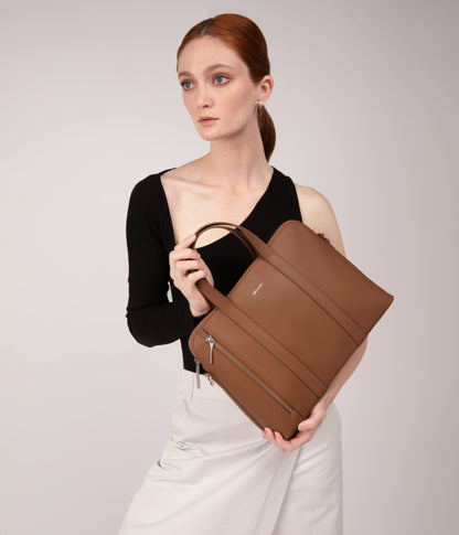 SONA Vegan Satchel Briefcase - Arbor