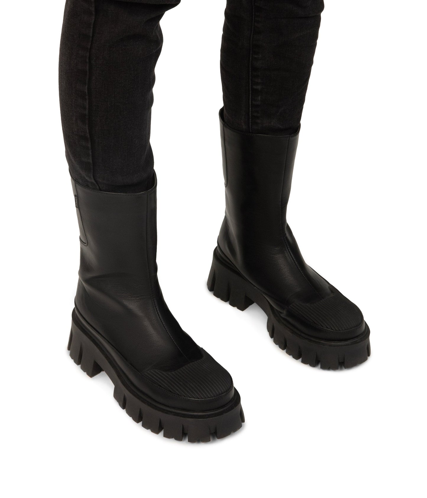 AVIKA Women's Vegan Chunky Chelsea Boots