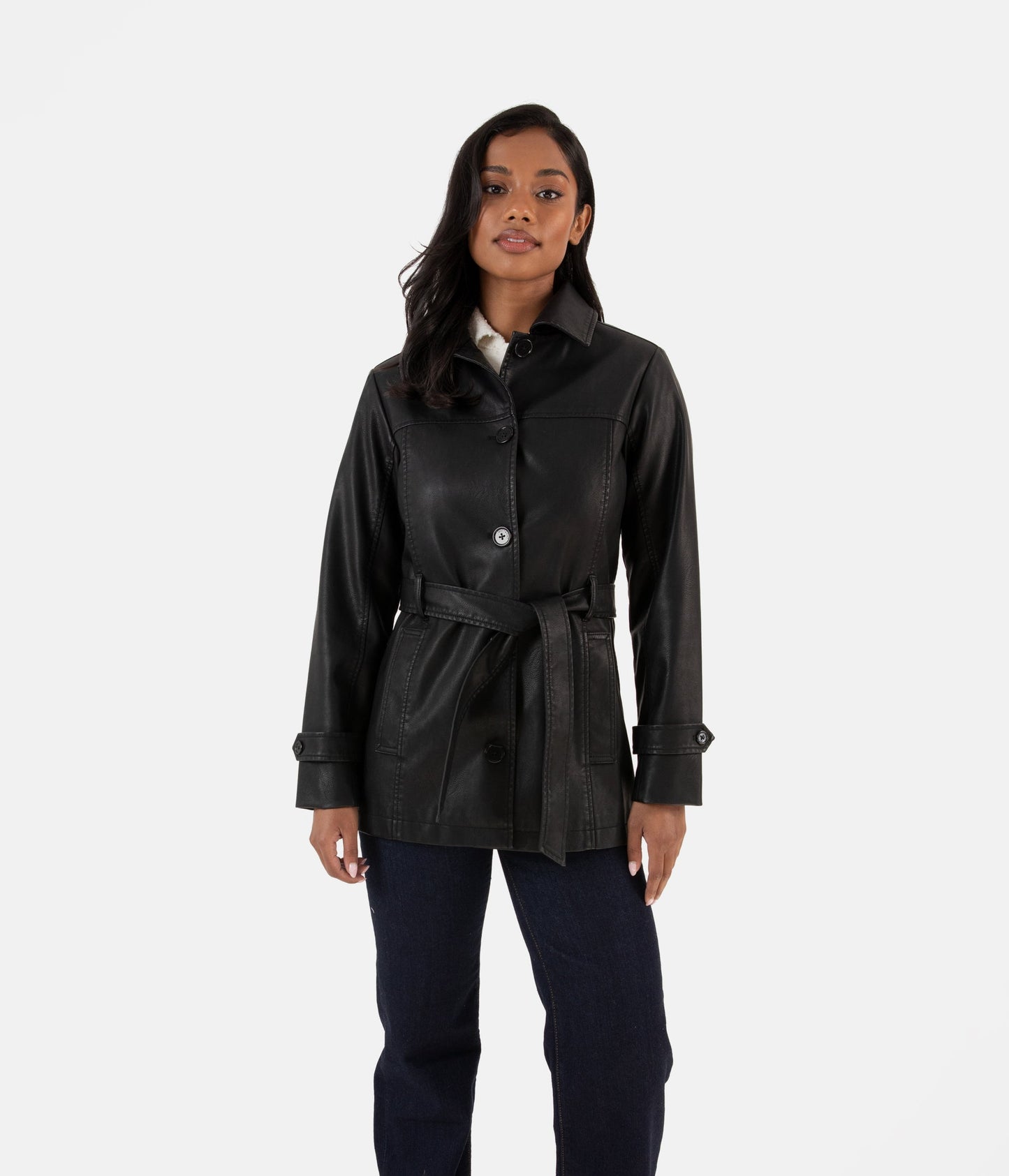 BRIA Women’s Vegan Leather Jacket