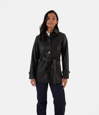 BRIA Women’s Vegan Leather Jacket