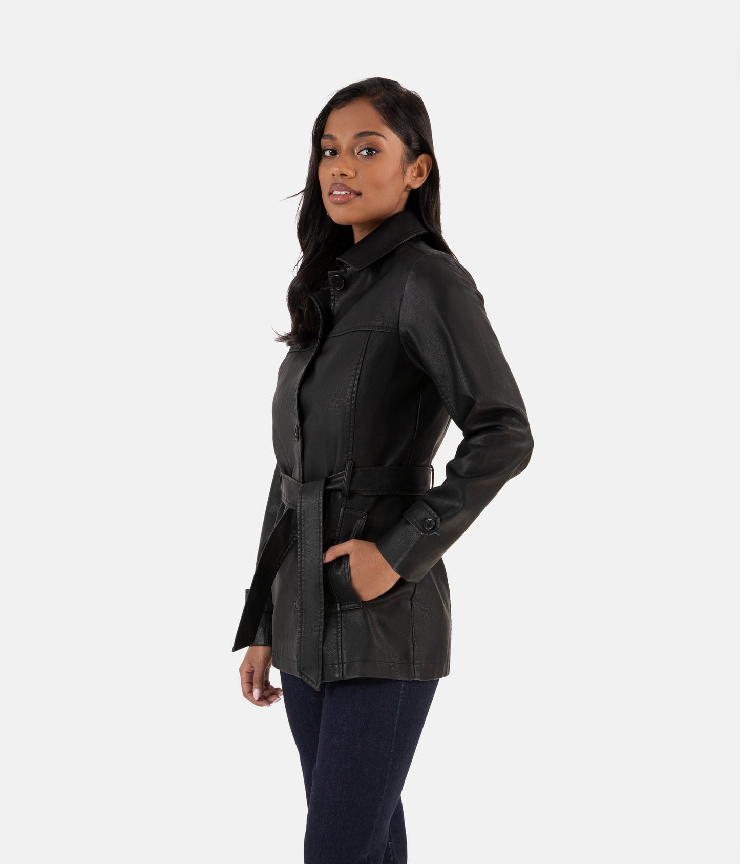 BRIA Women’s Vegan Leather Jacket