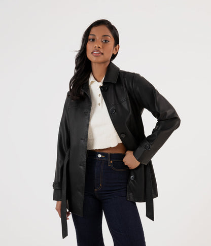 BRIA Women’s Vegan Leather Jacket