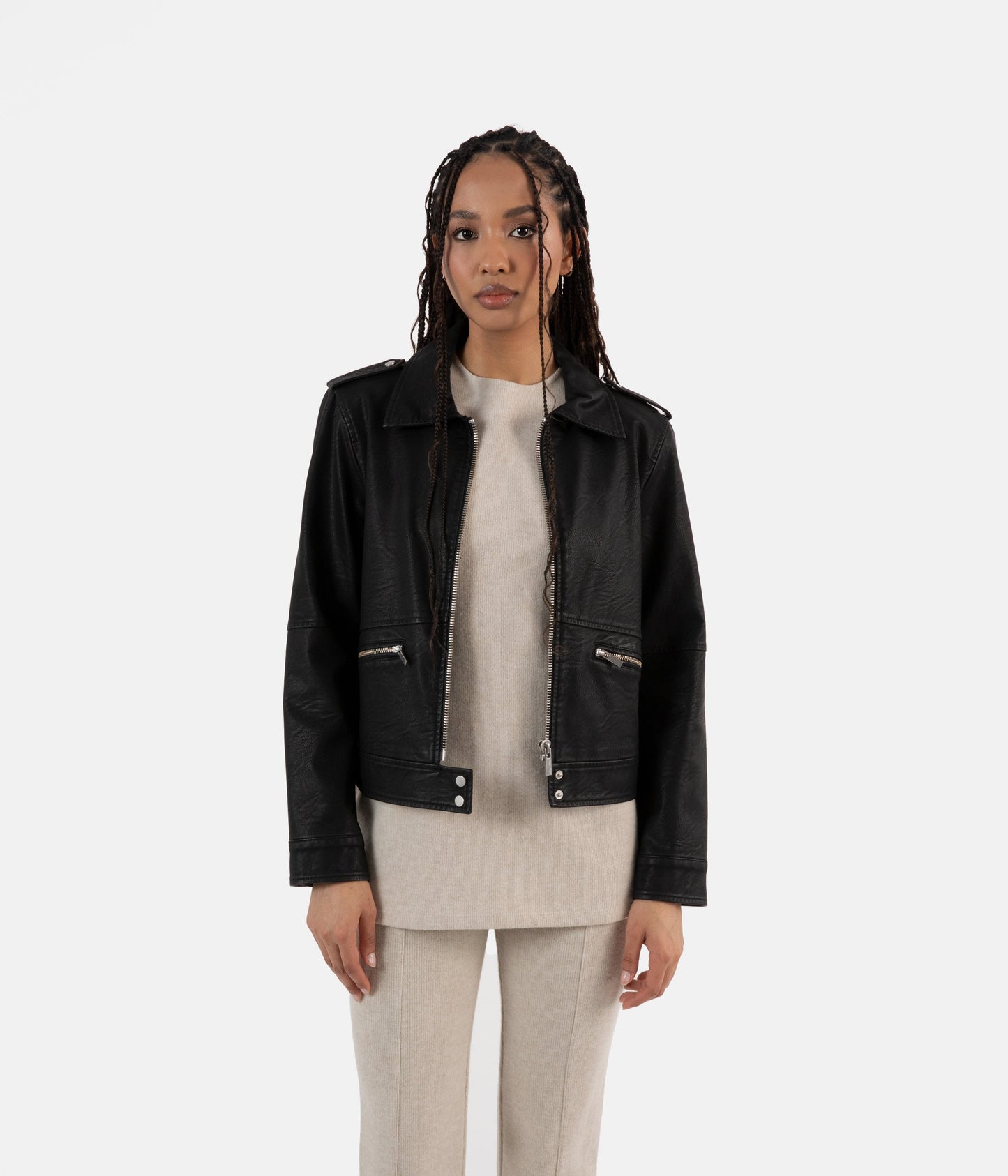 VAUGHN Vegan Leather Jacket