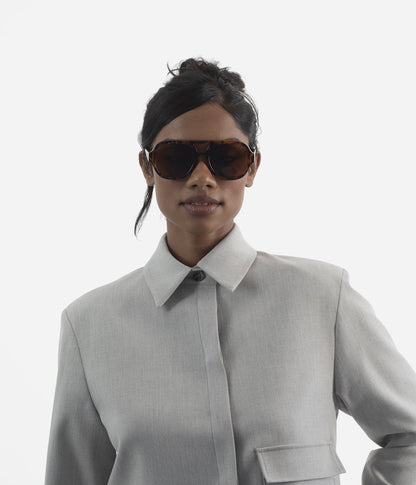 CHOI-2 Recycled Aviator Sunglasses