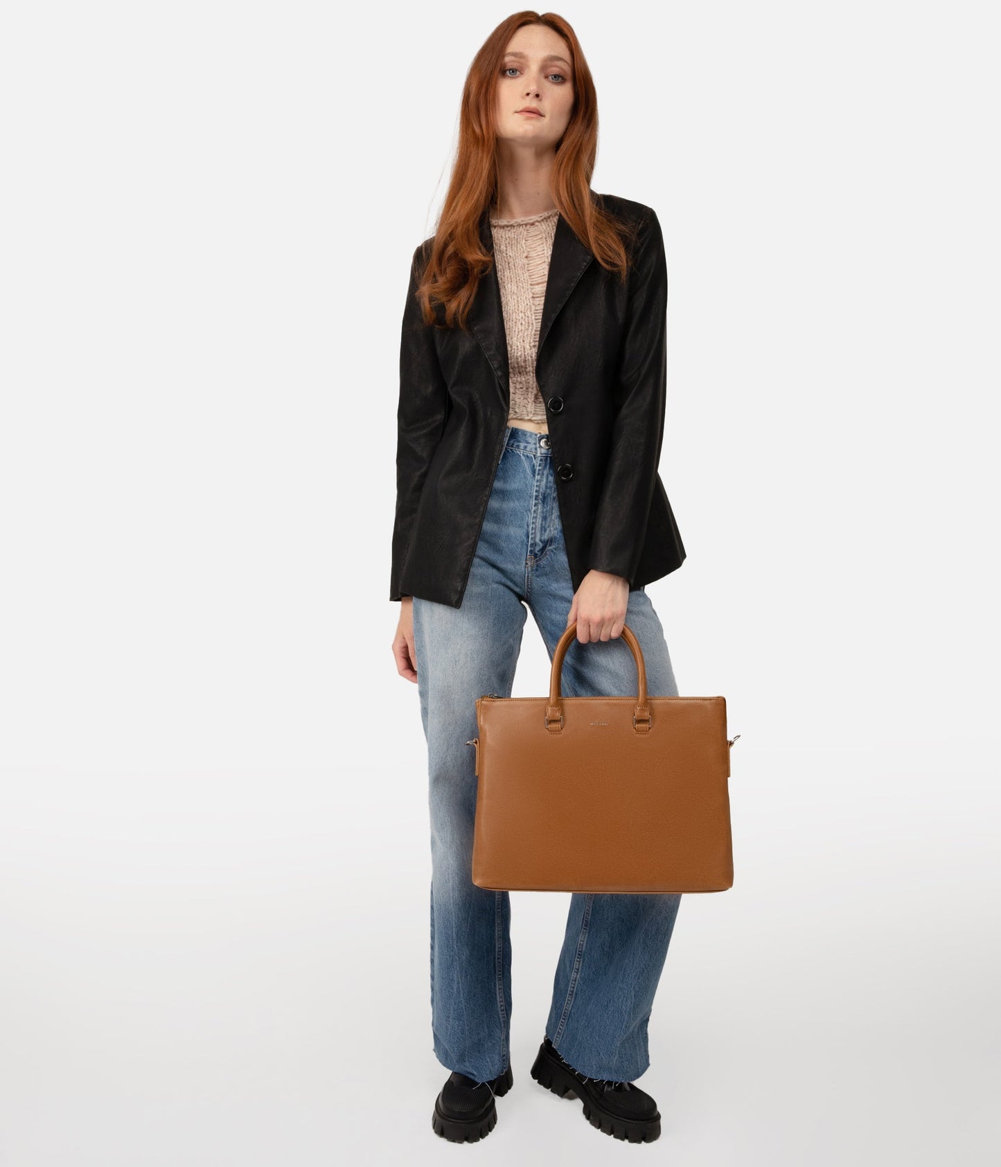 ALBAN Vegan Briefcase - Vintage