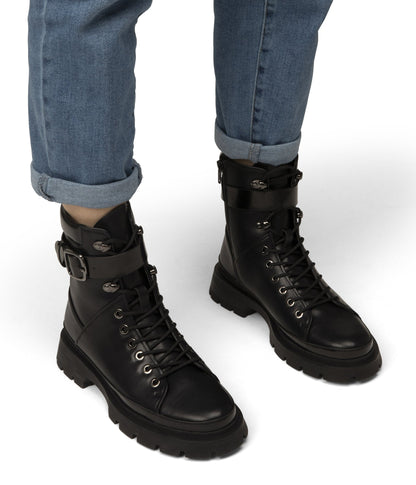 TOMEI Women's Vegan Combat Boots