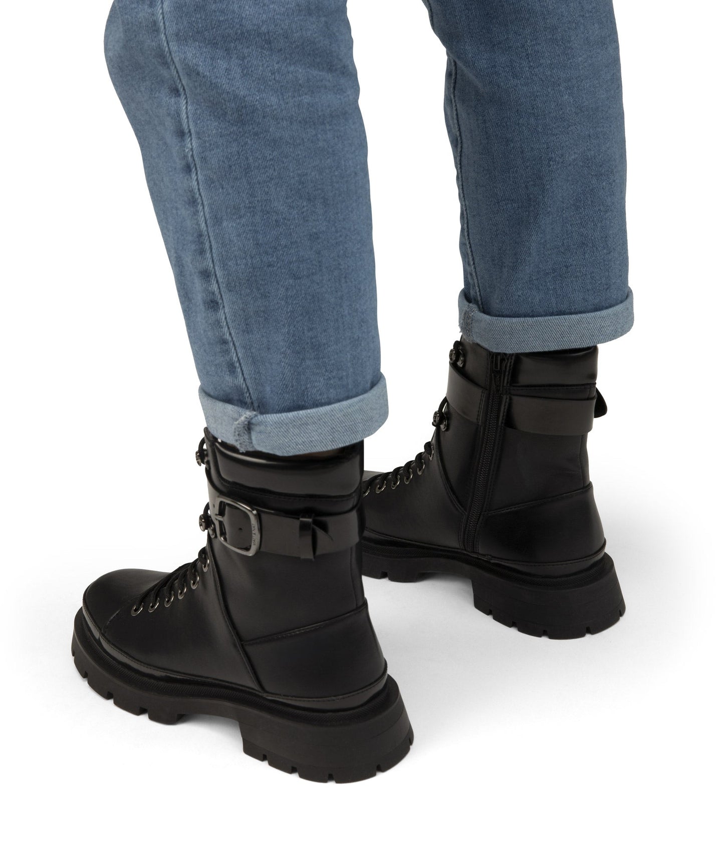 TOMEI Women's Vegan Combat Boots