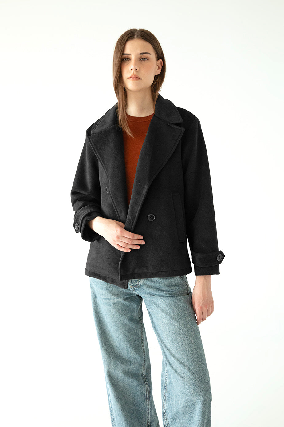 RIA Women's Vegan Wool Coat