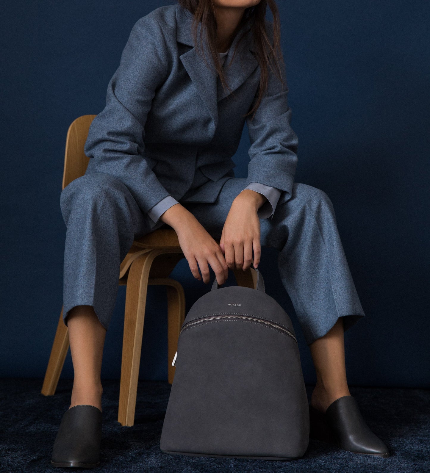 ARIES Faux Suede Backpack - Suede