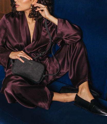 HILL Vegan Crossbody Bag - Suede