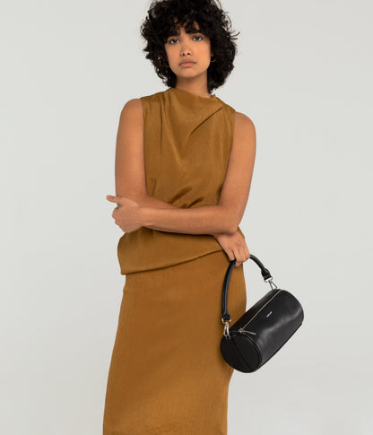 SEOUL Vegan Barrel Satchel - Loom