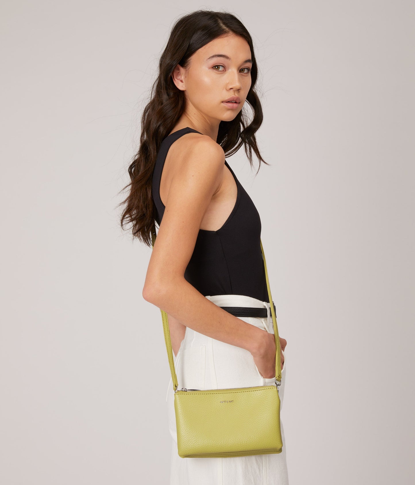 TRIPLET Vegan Crossbody Bag - Purity