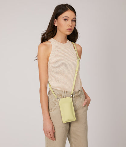 CUE Vegan Crossbody Phone Bag - Purity