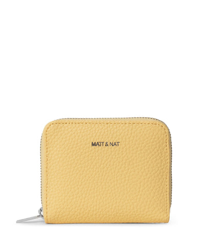 RUE Small Vegan Zip Wallet - Purity
