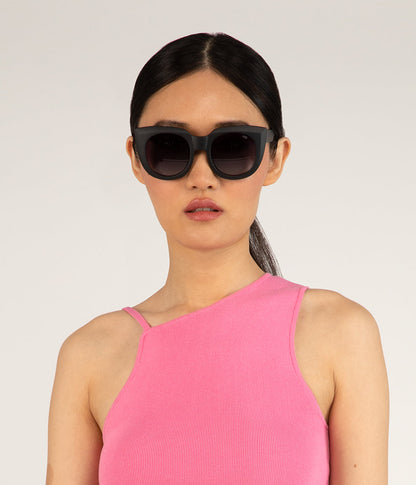 SAVA Black Cat-Eye Sunglasses