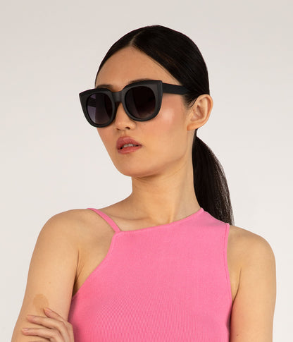 SAVA Black Cat-Eye Sunglasses