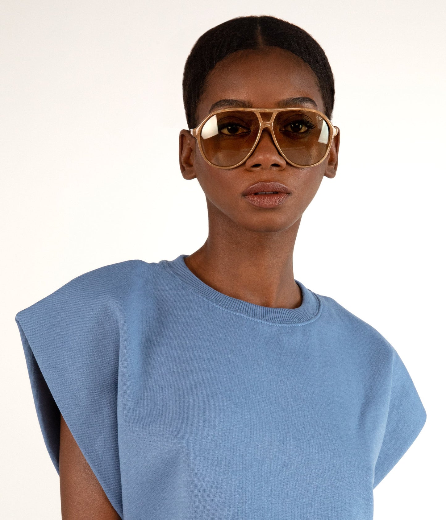 ELLIS Brown Aviator Sunglasses