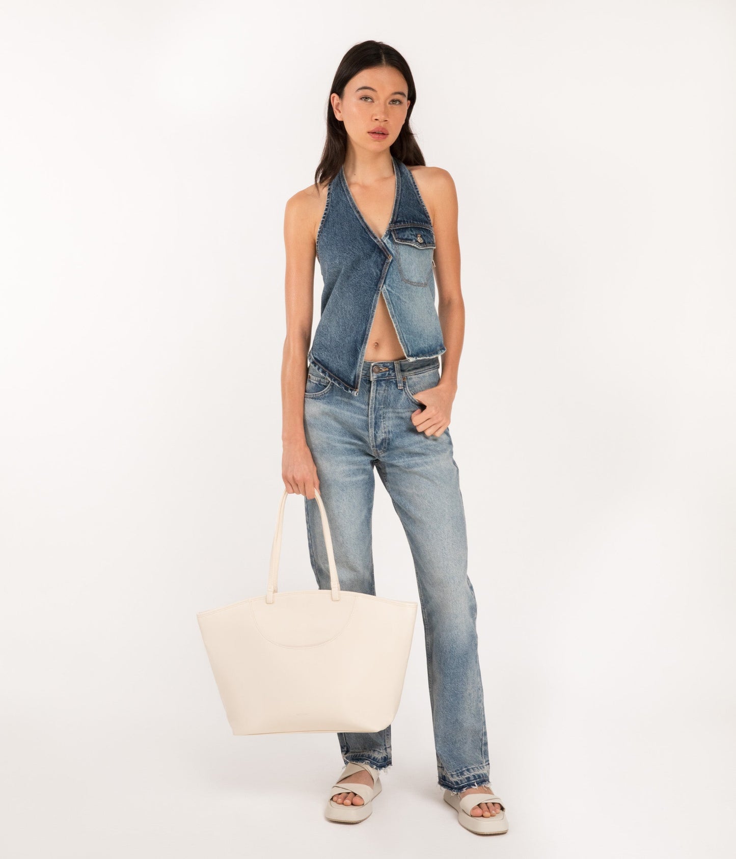 ALLIE Large Vegan Tote Bag - Arbor