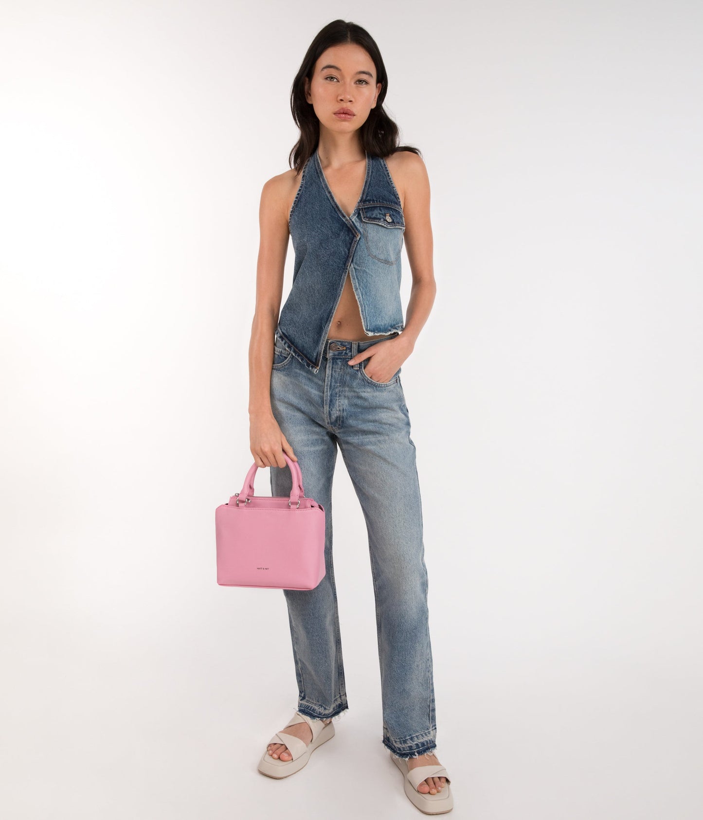 ATHENA Small Vegan Satchel - Sol