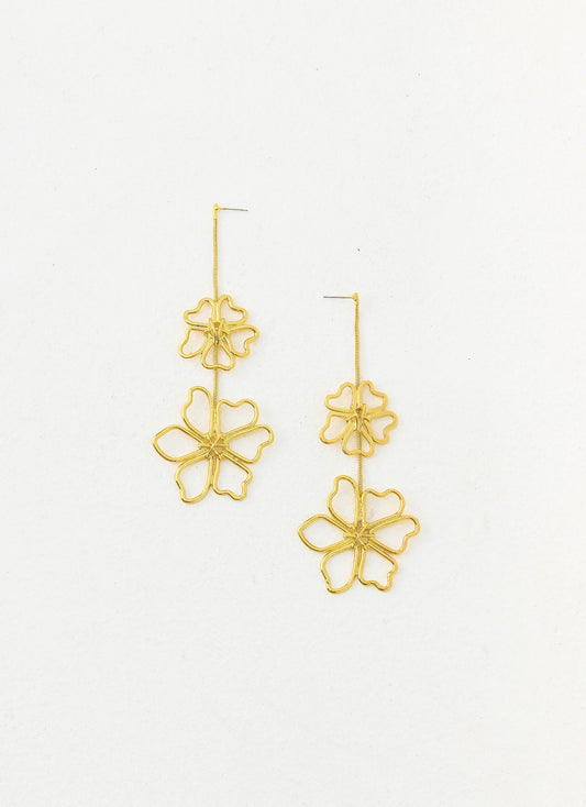 Wildflower Earrings - Gold