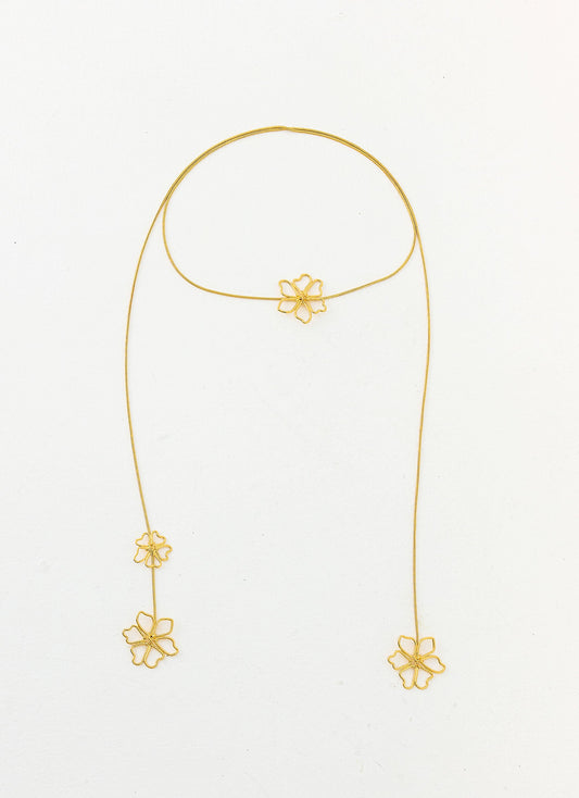Wildflower Necklace - Gold