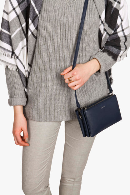 TRIPLET Vegan Crossbody Bag - Loom